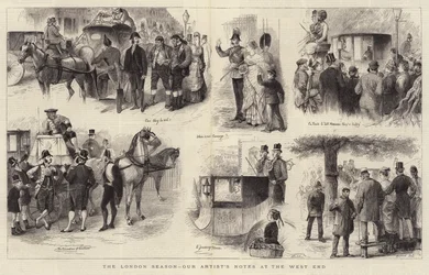 Die Londoner Saison, Notizen unseres Künstlers im West End